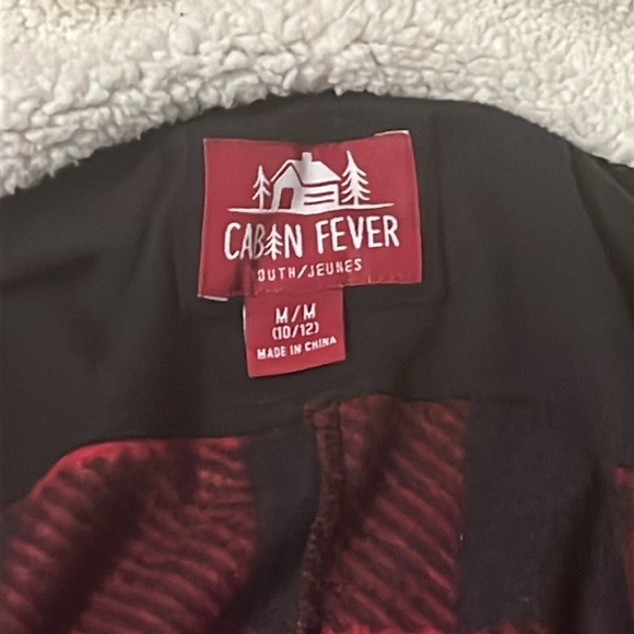 Fleece Hooded Onesie kids plaid, size 10/12 boys girls unisex pj - Picture 4 of 9